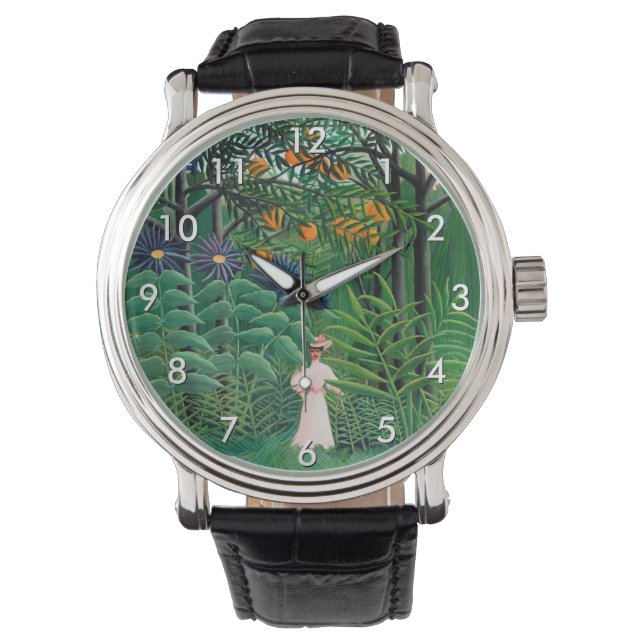 Henri Rousseau - Woman Walking in an Exotic Forest Watch (Front)