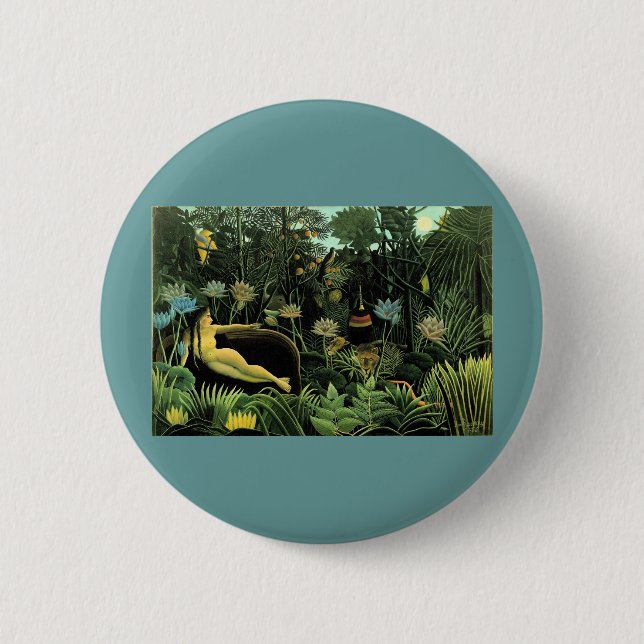 Henri Rousseau's The Dream (1910) Pinback Button (Front)