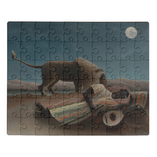 Henri Rousseau's The Sleeping Gypsy Jigsaw Puzzle