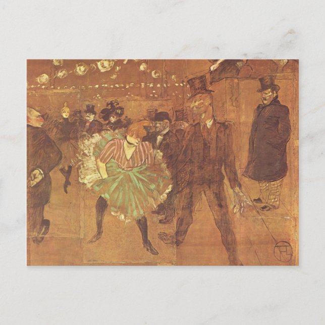 Henri Toulouse-Lautrec: Booth of La Goulue Postcard (Front)