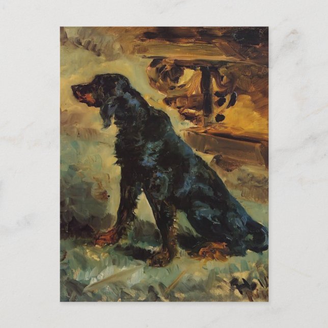 Henri Toulouse-Lautrec- Dun, a Gordon Setter Postcard (Front)