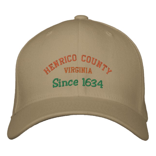 HENRICO COUNTY, VA EMBROIDERED BASEBALL CAP (Front)