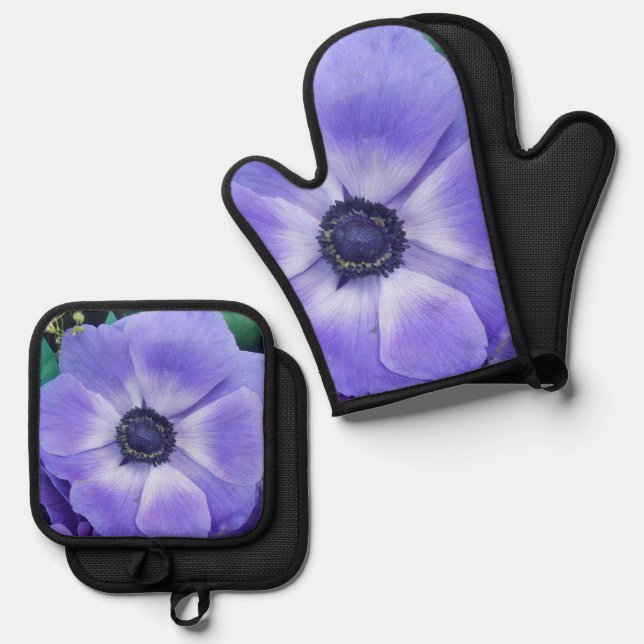 Henrietta Oven Mitt & Pot Holder Set (Front/Back)