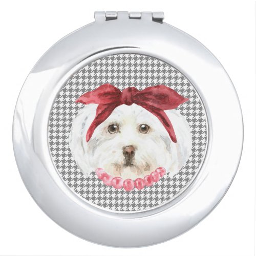 Henrietta the Havanese Dog   Compact Mirror