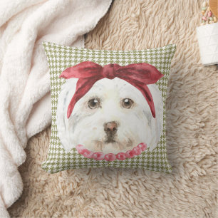 Henrietta the Havanese Throw Pillow