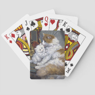 Henriette Ronner Knip Mother Cat and Kitten Poker Cards
