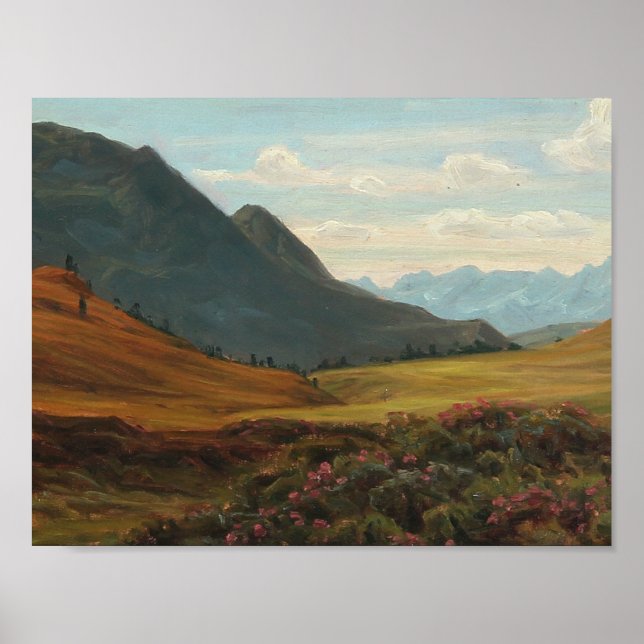 Henrik Gamst Jespersen - View of the Alps Poster (Front)