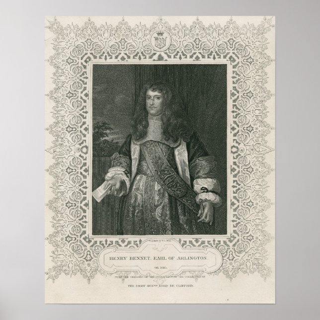 Henry Bennet, 1st Earl of Arlington Poster (Front)