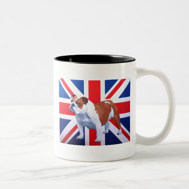 Henry British Bulldog Two-Tone Coffee Mug (Right)