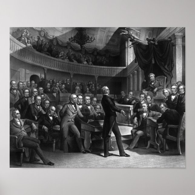 Henry Clay Speaking In The Senate Poster (Front)
