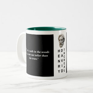 Henry David Thoreau Custom Quote Philosophy Mug