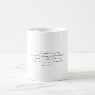 Henry David Thoreau Inspirational Quote Art Coffee Mug