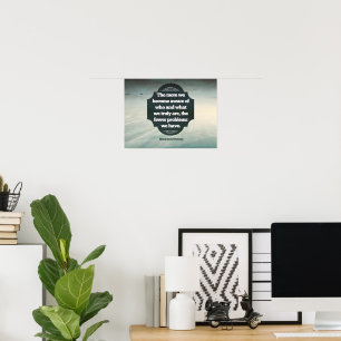 Henry David Thoreau Inspirational Quote "Aware" Poster