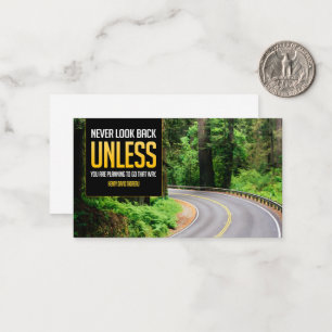 Henry David Thoreau Inspirational Quote "Back" Note Card