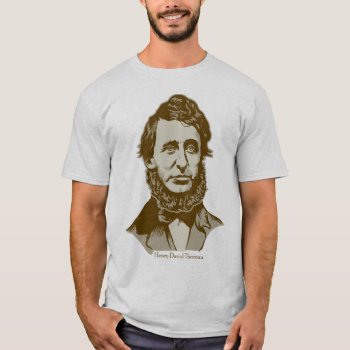 Henry David Thoreau Personalized Quote T-shirt by Libertymaniacs at Zazzle