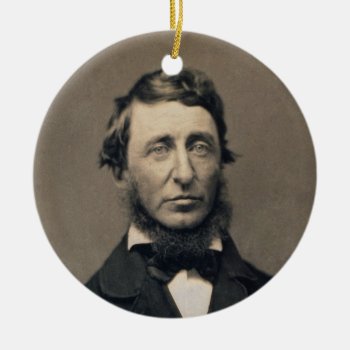 Henry David Thoreau Portrait Maxham Daguerreotype Ceramic Ornament by allphotos at Zazzle