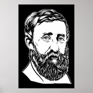 Henry David Thoreau portrait Poster