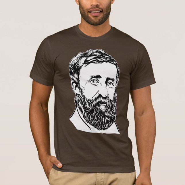 Henry David Thoreau portrait T-Shirt (Front)