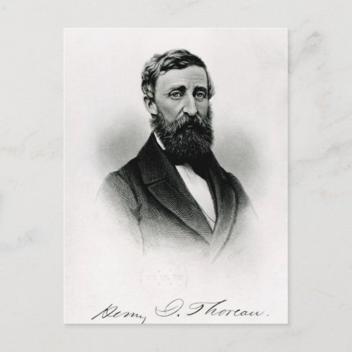 Henry David Thoreau Postcard