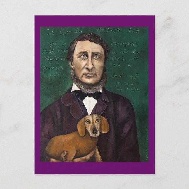 Henry David Thoreau Postcard (Front)