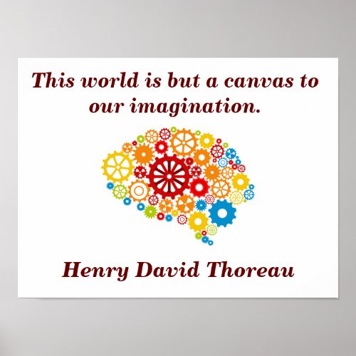 Henry David Thoreau quote _ poster