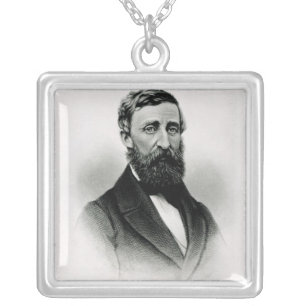 Henry David Thoreau Silver Plated Necklace