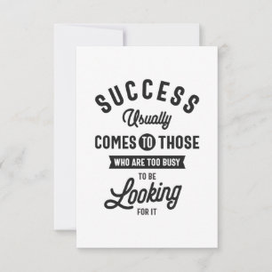 Henry David Thoreau. SUCCESS RSVP Card