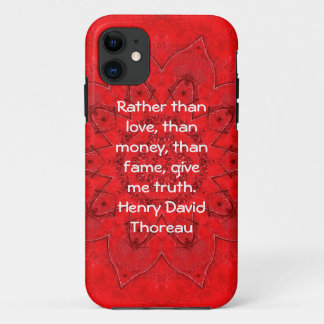 Henry David Thoreau Wisdom Quotation Saying iPhone 11 Case