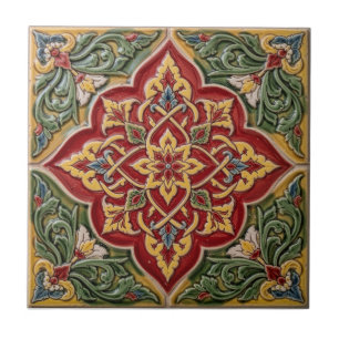 Henry Dearle Persian Floral Pattern Floral Design Ceramic Tile