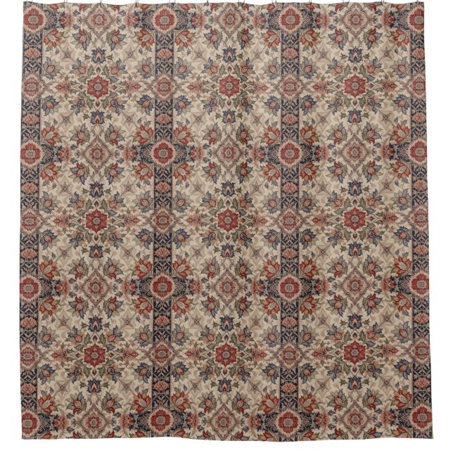 Henry Dearle Persian Floral Pattern Floral Design Shower Curtain (Front)