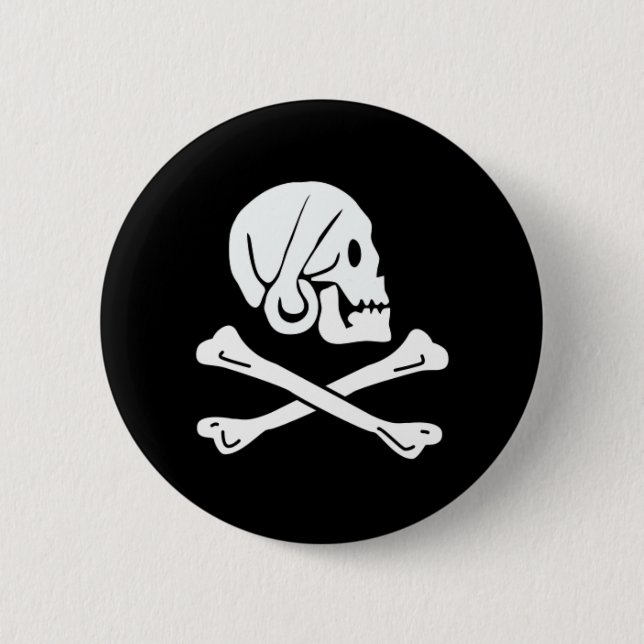 Henry Every authentic pirate flag Pinback Button (Front)