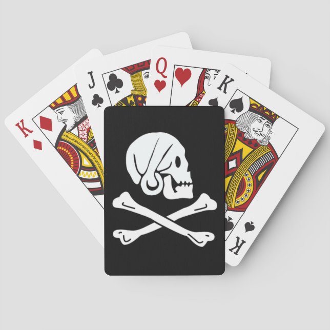 Henry Every Authentic Pirate Flag Poker Cards (Back)