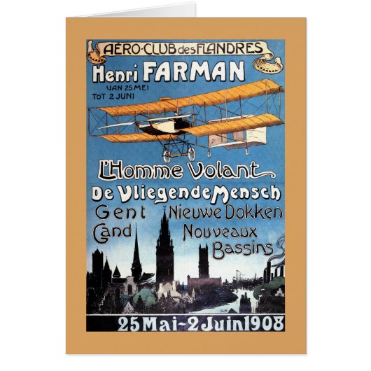 Henry Farman Flies the Flying Man Promo Poster (Front)