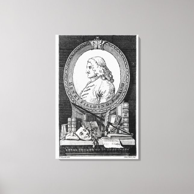 Henry Fielding  at the Age of Forty Eight Canvas Print (Front)