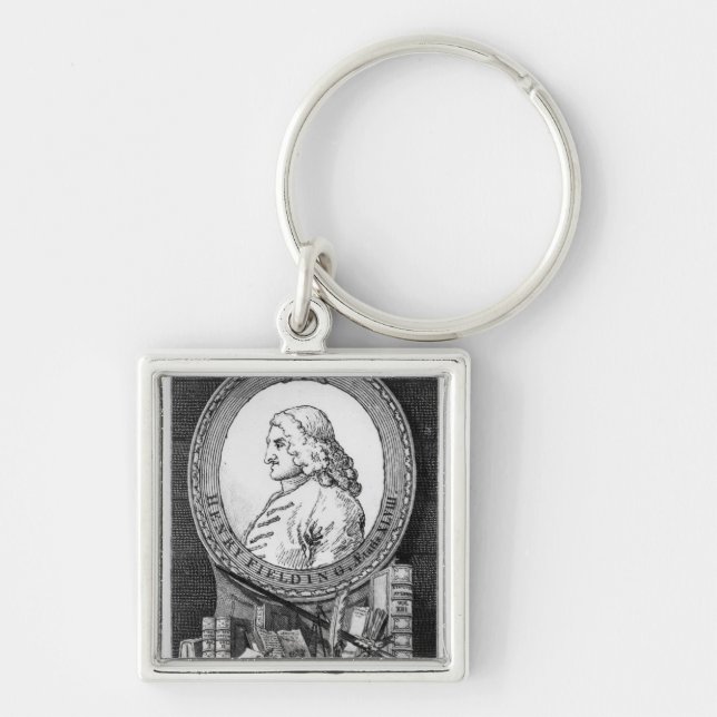Henry Fielding  at the Age of Forty Eight Keychain (Front)