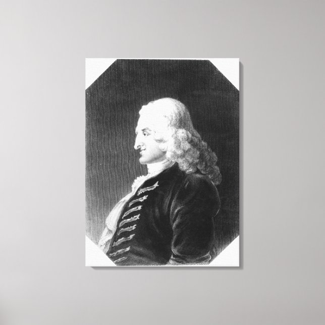 Henry Fielding  engraved by Samuel Freeman Canvas Print (Front)