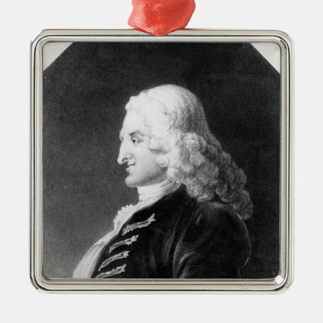 Henry Fielding  engraved by Samuel Freeman Metal Ornament (Front)