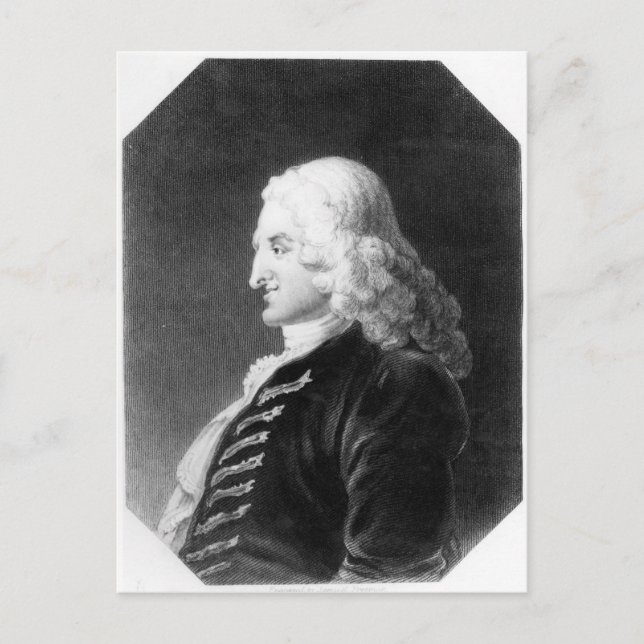 Henry Fielding  engraved by Samuel Freeman Postcard (Front)