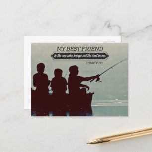 Henry Ford Inspirational Quote "Best friend" Postcard