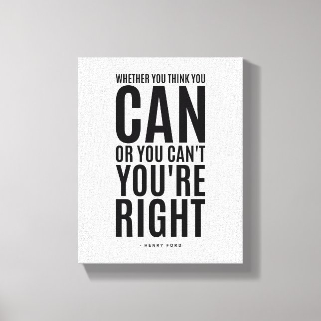 Henry Ford | Inspirational Quote Wall Art (Front)