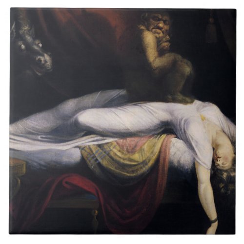 Henry Fuseli _ The Nightmare Ceramic Tile