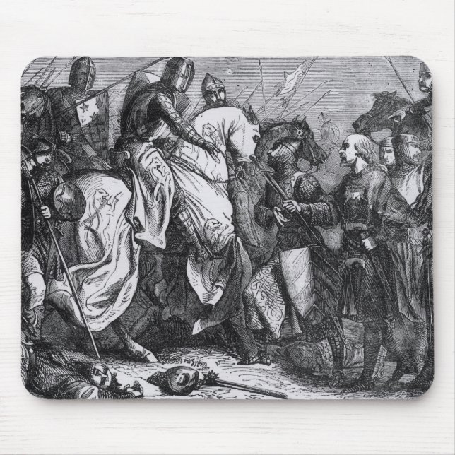 Henry III  at the Battle of Lewes, 14th May 1264 Mouse Pad (Front)
