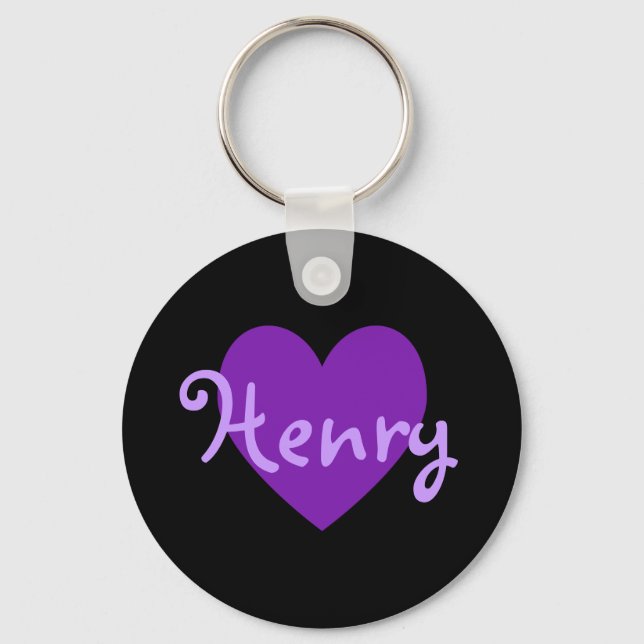 Henry in Purple Keychain (Front)