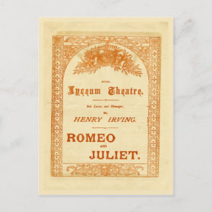 Henry Irving's Romeo & Juliet Postcard