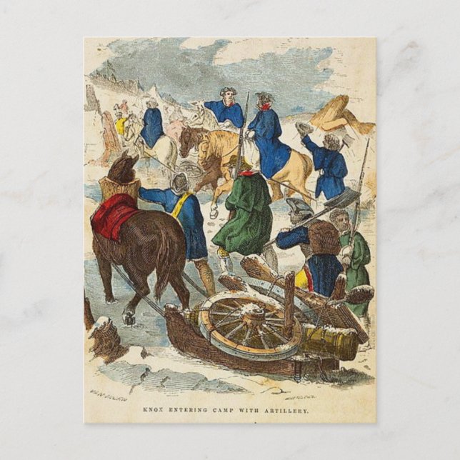 Henry Knox's Noble Train of Artillery Postcard (Front)