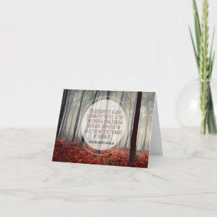 Henry Longfellow Inspirational Quote Perseverance Letterpress Thank You Card