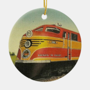 Henry M Flagler Locomotive Ceramic Ornament