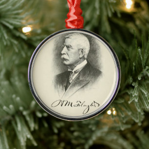Henry M. Flagler Metal Ornament