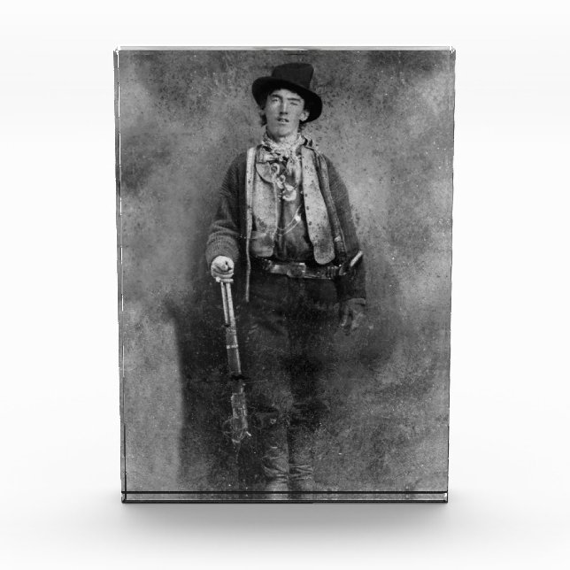 Henry McCarty, Billy the Outlaw Kid of Old West Acrylic Award (Front)