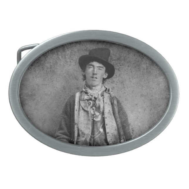 Henry McCarty, Billy the Outlaw Kid of Old West Belt Buckle (Front)